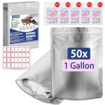 LinsKind 50 Mylar Bags with Oxygen Absorbers