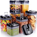 7pc Clear Airtight Storage Set for Pasta & Grains