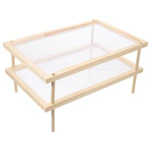 Double-Layer Pasta Drying Rack for Home Use