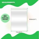 60 Re-Sealable Food Storage Bags for Freshness