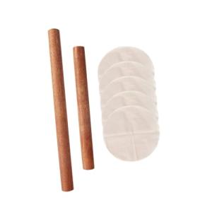 Wooden Rolling Pin Set with Steamer Mats