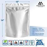 25 Extra Thick 1 Gallon Airtight Mylar Bags