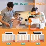 Electric Pasta Maker with Adjustable Thickness and Cutter