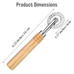 Stainless Steel Ravioli Cutter with Wooden Handle