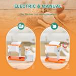 Electric Pasta Maker with Adjustable Thickness and Cutter
