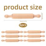 Mini Wooden Rolling Pins Set for Baking and Crafts