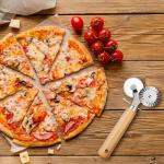 Oruola Double Pasta Cutter Wheel with Wooden Handle