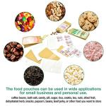 Reusable White Kraft Stand-Up Food Bags, 50 Count