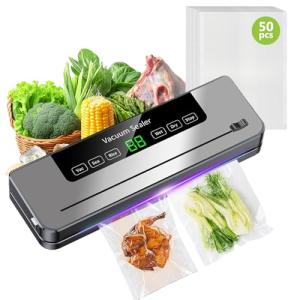 6-in-1 Powerful Food Vacuum Sealer with Cutter