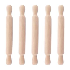 5-Piece Wooden Rolling Pin Set for Baking