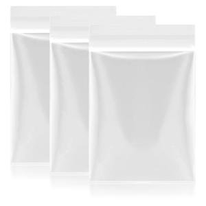 200 PCS Reusable Clear Zip Seal Bags
