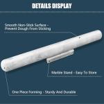 Light Grey Marble Rolling Pin with Stand, 40cm