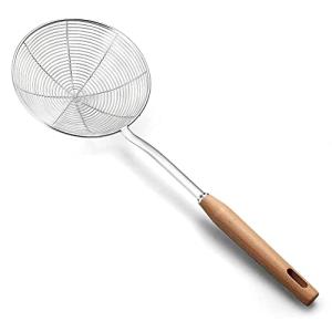 5.5 Inch Spider Strainer with Wooden Handle