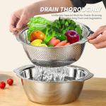 Stainless Steel Colander and Mixing Bowl Set