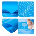 Rolling Pin and Silicone Kneading Mat Set
