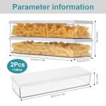 2 BPA-Free Clear Pasta Storage Containers