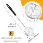 Stainless Steel Spider Strainer Spoon with Handle