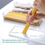 2 BPA-Free Clear Pasta Storage Containers