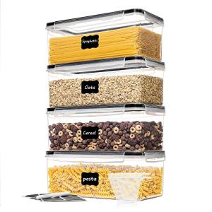 Vtopmart Airtight Pasta Storage Canisters - 4PCS Set