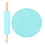 YUKERMARB Non-Stick Rolling Pin and Baking Mat Set