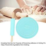 YUKERMARB Non-Stick Rolling Pin and Baking Mat Set