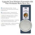 Stainless Steel Fine Mesh Strainer Set of 2