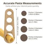 Wooden Spaghetti Measure Tool with Four Portion Holes