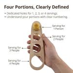 Wooden Spaghetti Measure Tool with Four Portion Holes
