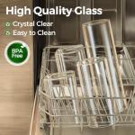 ComSaf Glass Storage Jars with Bamboo Lids - 6 Set