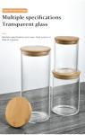 Airtight Glass Jars with Bamboo Lids - Set of 3