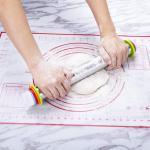 17-Inch Stainless Steel Rolling Pin with Rings