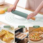Wooden Rolling Pin and Pastry Mat Set