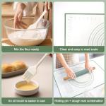 Wooden Rolling Pin and Pastry Mat Set