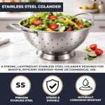 28cm Stainless Steel Colander - Heavy Duty Strainer