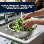 28cm Stainless Steel Colander - Heavy Duty Strainer