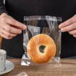 100 Pack Clear Cellophane Bags for Treats
