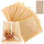 100Pcs Reusable Clear Window Food Bags