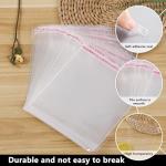 100 Pack Clear Cellophane Bags for Treats