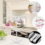 3-Tier Foldable Drying Rack for Pasta & Flowers
