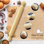 Dexam Beech Wood Rolling Pin 40cm for Baking