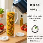 Quick Cook Pasta Maker with Easy-Pour Strainer