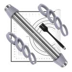 BELICOO Adjustable Rolling Pin with Silicone Mat Set