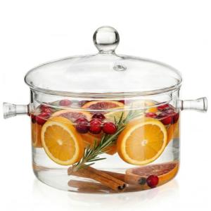 Jucoan 1.5L Glass Saucepan with Lid