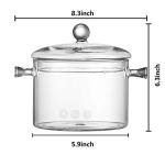 Jucoan 1.5L Glass Saucepan with Lid
