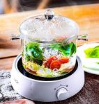 Jucoan 1.5L Glass Saucepan with Lid