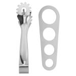 Stainless Steel Pasta Tongs with Portion Control