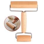 Wooden Pizza Dough Roller with Non-Stick Handle