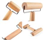 Wooden Pizza Dough Roller with Non-Stick Handle