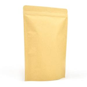 100 Reusable Kraft Paper Food Pouches - Ziplock