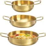 Set of 3 Stainless Steel Ramen Cooking Pots
